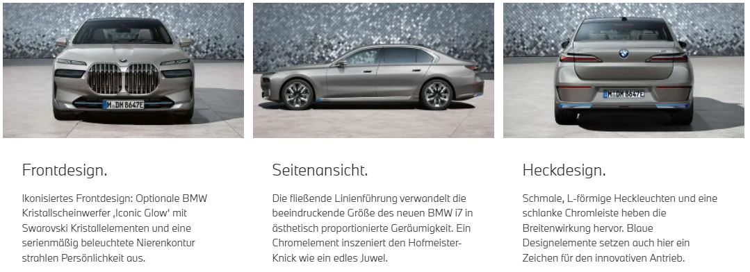 BMW i7 Exterieur BMW i7 Exterieur