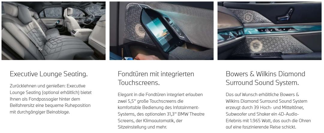 BMW i7 Interieur BMW i7 Interieur