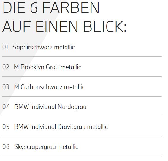 BMW M Shades of Black and Grey BMW M Shades of Black and Grey