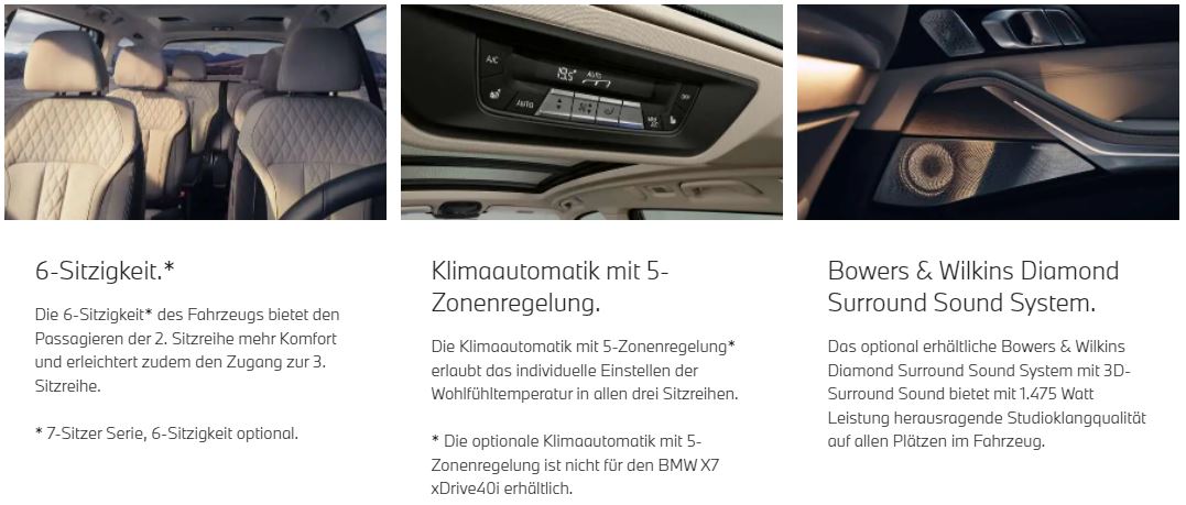 KOMFORT-HIGHLIGHTS DES NEUEN BMW X7