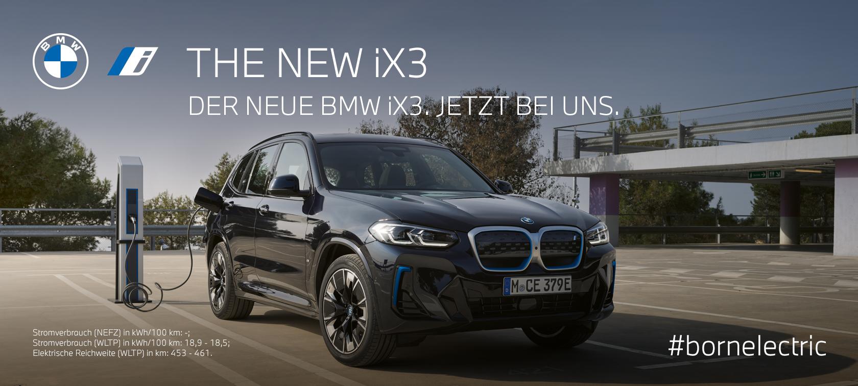 Der BMW iX3 - Jetzt Probefahrt vereinbaren