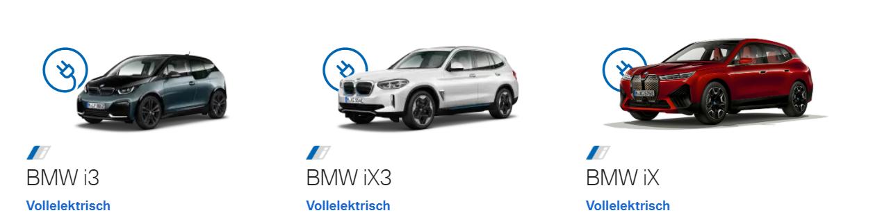 BMW i Reichweite - Übersicht der Modelle