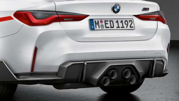 BMW M Performance Schalldämpfersystem und Endrohrblenden-Modul Titan